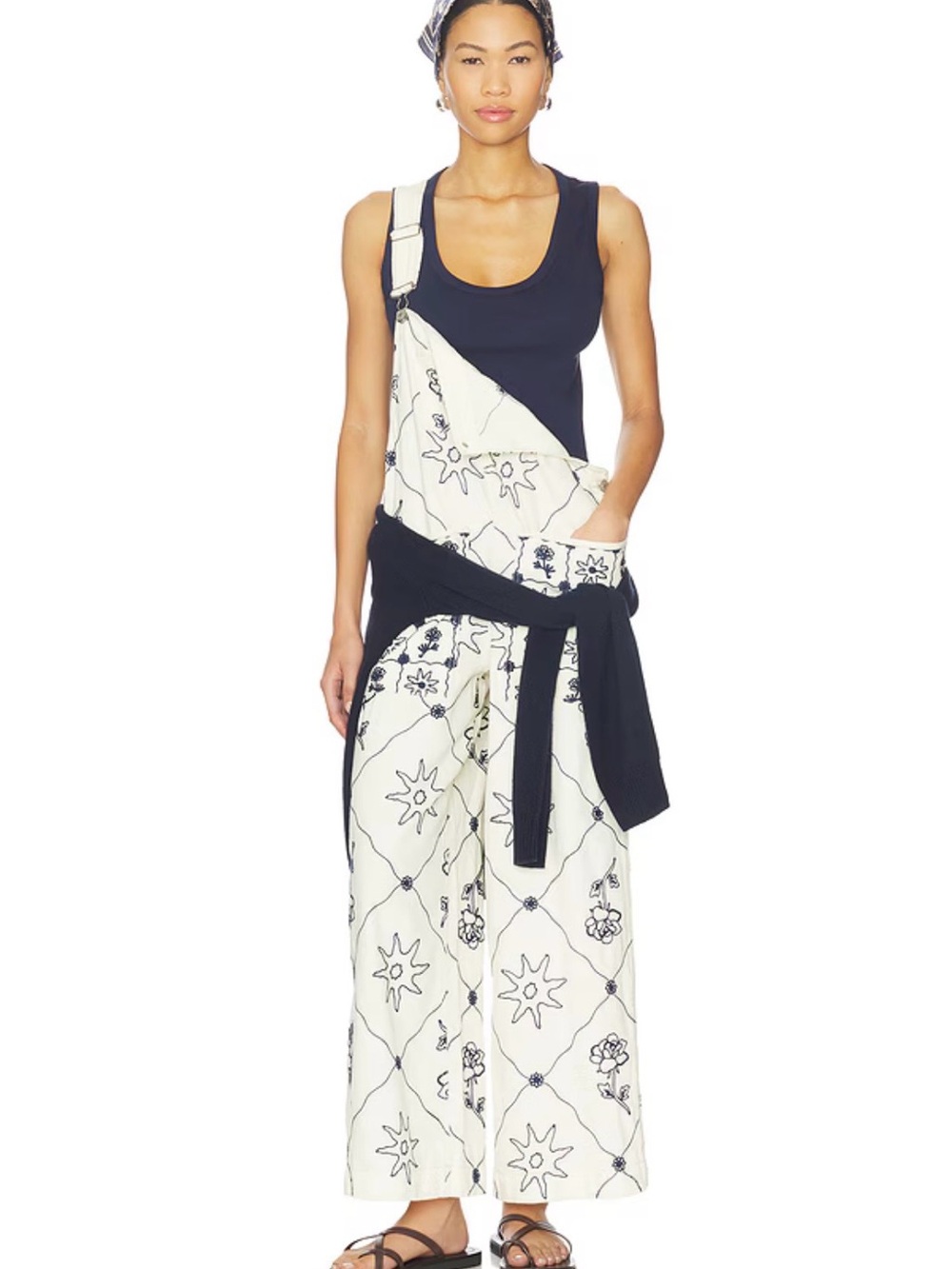 Free People Embroidered Overalls - Picture 5 of 8